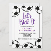 Soccer Purple Birthday