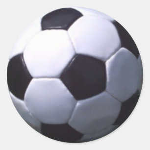 Soccer Real Football Classic Round Sticker
