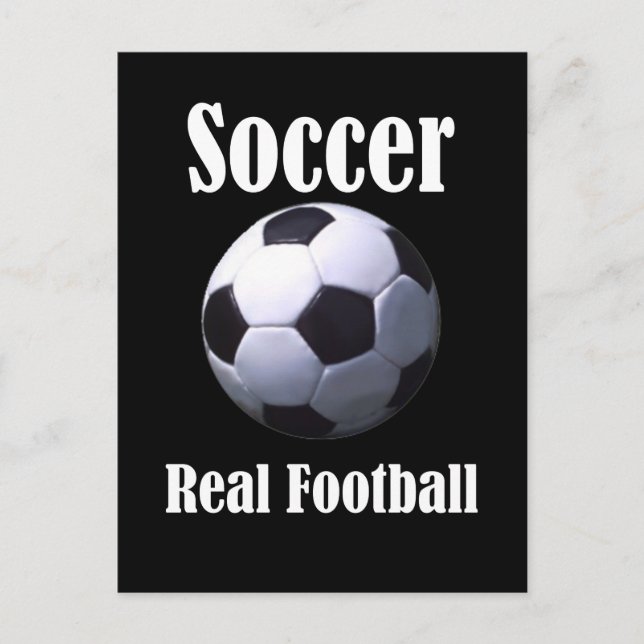 Soccer Real Football Postcard (Front)