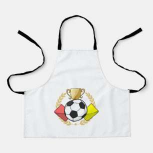 Soccer red & yellow card Trophy Apron