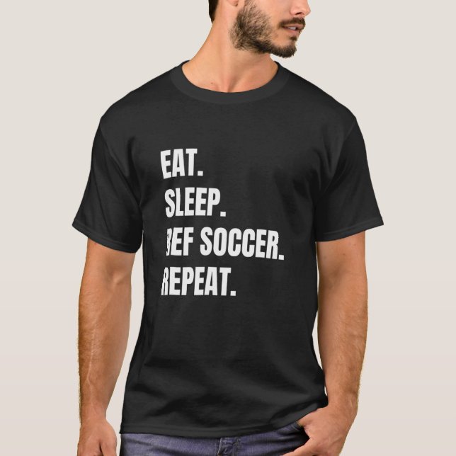 Soccer Ref Eat Sleep Ref Soccer Tee (Front)