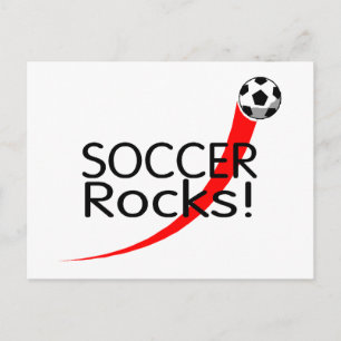 Soccer Rocks Postcard