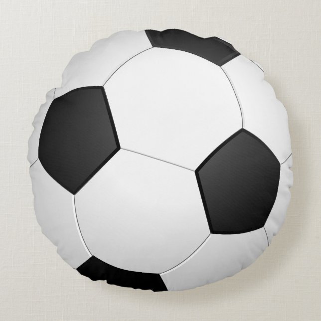 SOCCER ROUND funny PILLOW (Front)