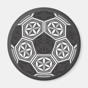 soccer sacred geometry magnet
