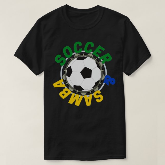 Soccer & Samba Brazil 2022 Premium  T-Shirt (Design Front)