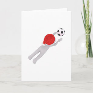 soccer santa claus holiday card
