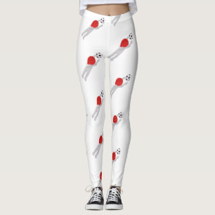 soccer santa claus leggings