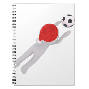 soccer santa claus notebook