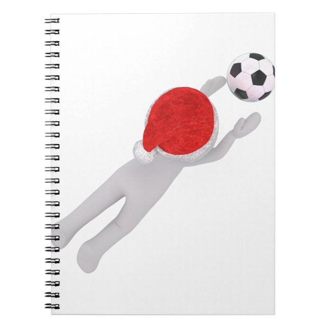 soccer santa claus notebook (Front)