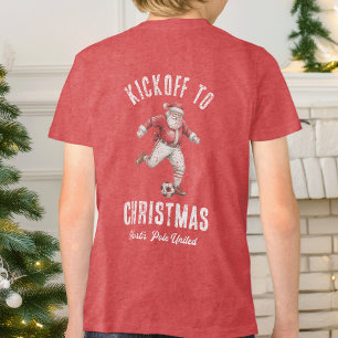 Soccer Santa Kickoff to Christmas Tri-Blend Shirt