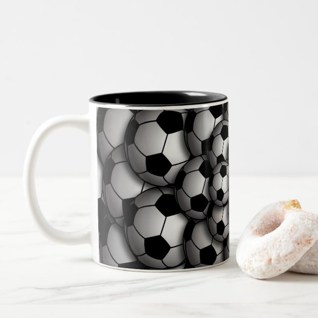 Soccer Season Two-Tone Coffee Mug (With Donut)