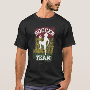 Soccer Senegal Flag Football Womens Soccer Girls T-Shirt