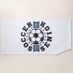 Soccer Senior 2024 Beach Towel