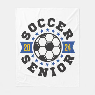 Soccer Senior 2024  Fleece Blanket