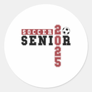Soccer Senior Night Soccer Senior 2025 Graduation Classic Round Sticker