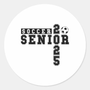 Soccer Senior Night Soccer Senior 2025 Graduation  Classic Round Sticker