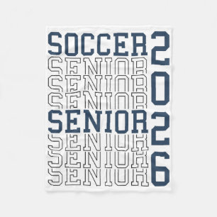 Soccer Senior Night Soccer Senior 2026 Graduation Fleece Blanket