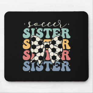 Soccer Sister Vintage Sport Lover Sister Mothers D Mouse Mat