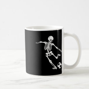 Soccer Skeleton Halloween Men Boys Soccer Player H Coffee Mug