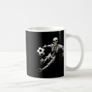 Soccer Skeleton Playing Soccer Halloween Skull Lov Coffee Mug