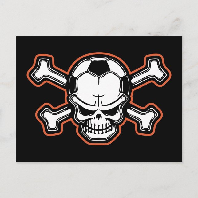 Soccer Skull Postcard (Front)