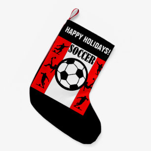 SOCCER SMALL CHRISTMAS STOCKING