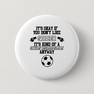 Soccer Smart People Sport Footbyll Coach Player Gr 6 Cm Round Badge