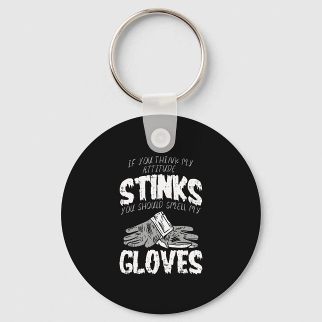 Soccer - Smell My Gloves Key Ring (Front)