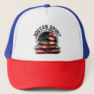 Soccer Spirit USA, American Flag Trucker Hat
