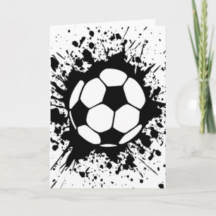 soccer splat. card
