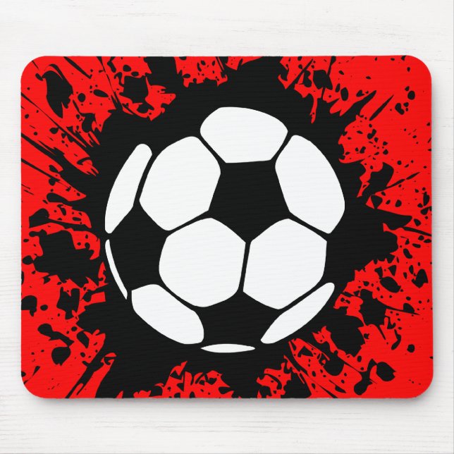 soccer splat mouse mat (Front)