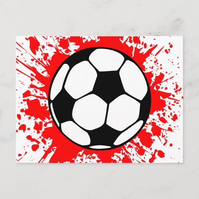 soccer splat. postcard (Front)