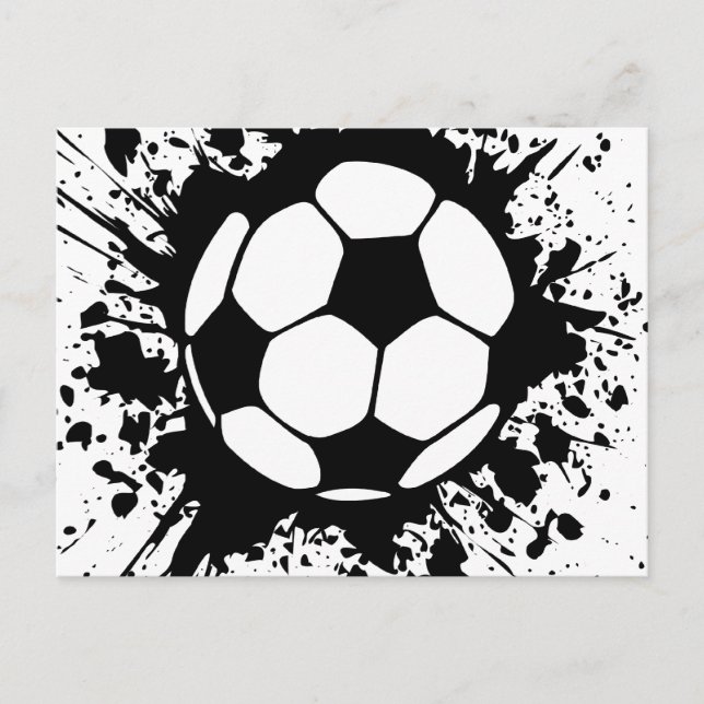 soccer splat. postcard (Front)