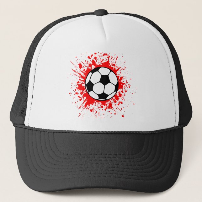 soccer splat. trucker hat (Front)
