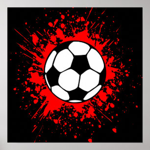 soccer splatz poster