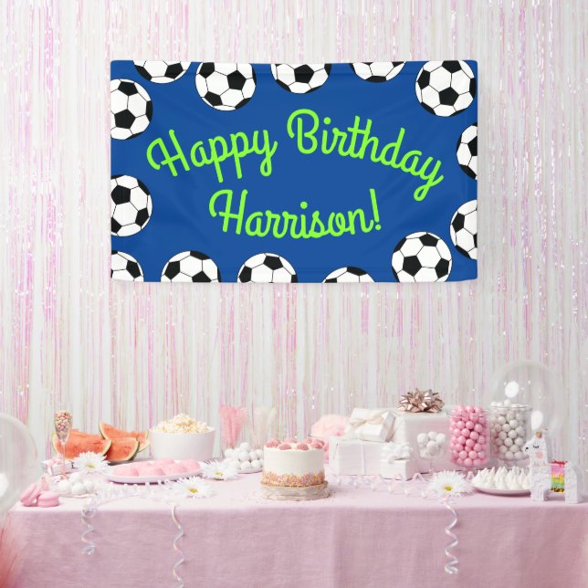 Soccer Sports Birthday Party Banner (Party)