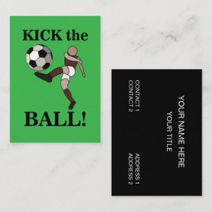 Soccer Sports Coach Trainer Business Card