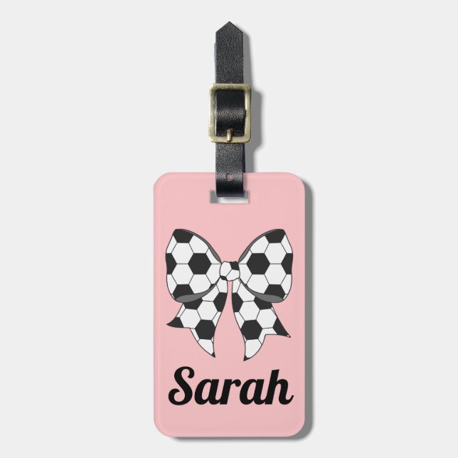 Soccer Sports Custom Bag Tag (Front Vertical)