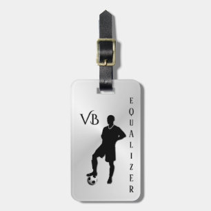 Soccer  / Sports Design Monogram Luggage Tag