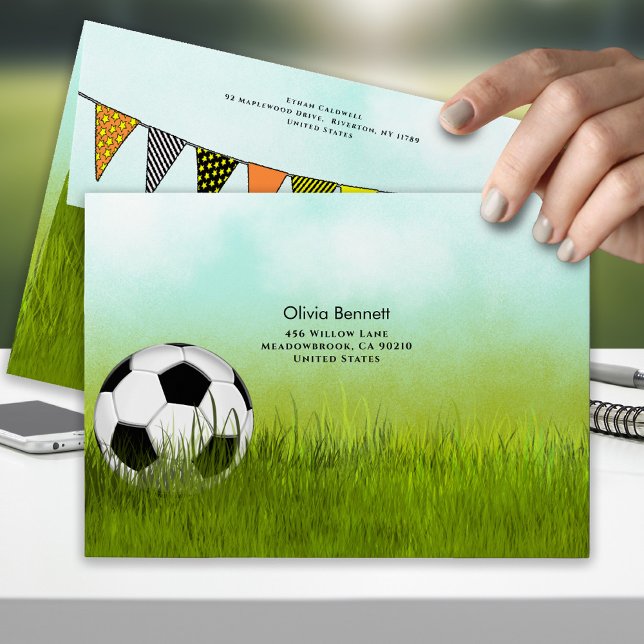 Soccer Sporty Envelope (Creator Uploaded)