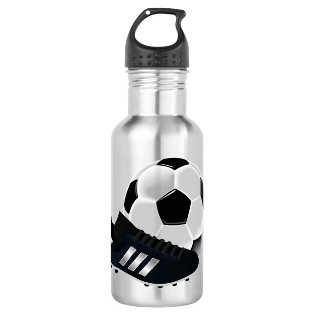 Soccer  stainless steel water bottle (Front)