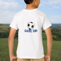 Soccer star add name and caption double-sided