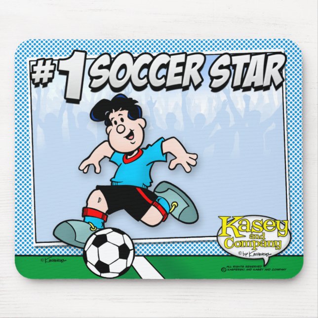 Soccer Star Mouse Mat (Front)