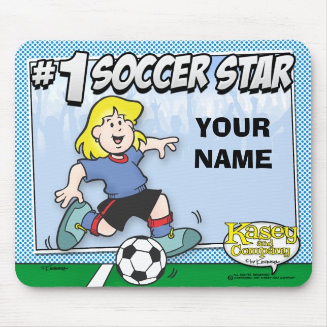 Soccer Star Mouse Mat (Front)