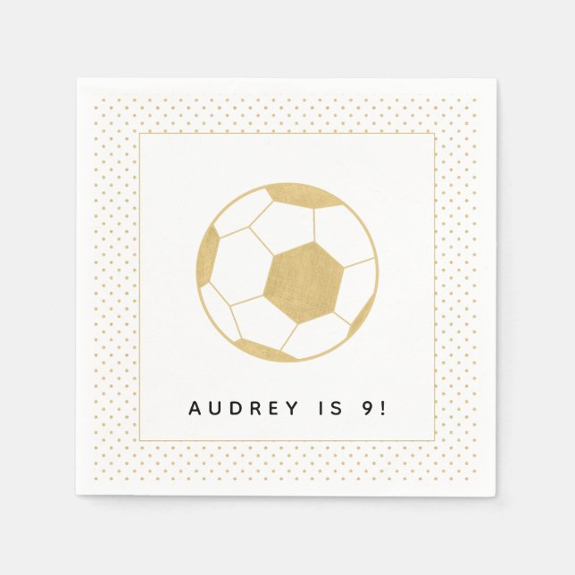 Soccer Star Napkin (Front)