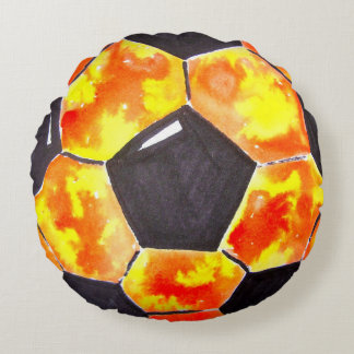 Soccer Star Round Cushion