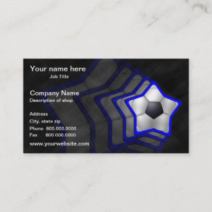 Soccer Star Template Business Card