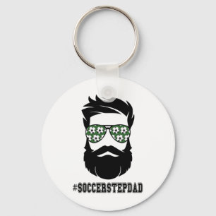 Soccer Stepdad With Beard Step Dad Step Father Ste Key Ring