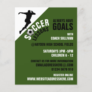 Soccer Strike, Soccer Lessons Advertising Flyer