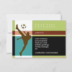 soccer stripes invitation
